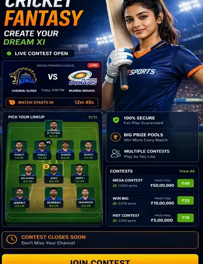 Jogoestrela (game estrela) fantasy cricket & matchday visual 3